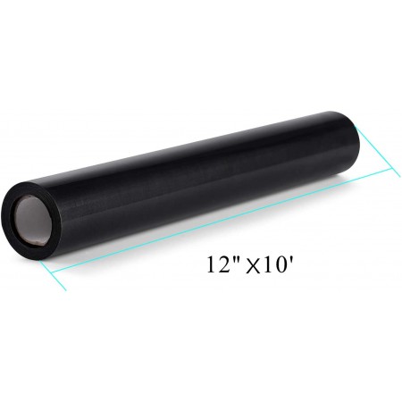 Meidong HTV Vinyl Rolls - 12 Inch × 10 Feet PU Heat Transfer Vinyl, Easy Cut & Weed Compatible with Cameo Silhouette & Cricut, Iron on Vinyl for DIY T-Shirts, Bags and Other Textiles(Navy)